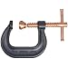 Martin CC402 Forged Steel Extra Deep Throat C-Clamp, 2" Depth, 0-2" Capacity