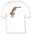 T-shirt with mammal, dog, toy, catching, pet, animal, canine