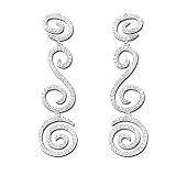 14K White Gold Diamond Earrings