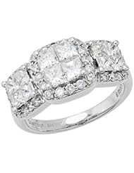 Quattour for Amoro Diamond Ring in 18kt White Gold