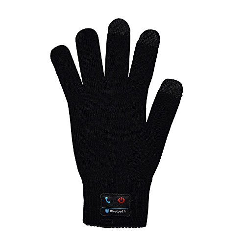 JoyiQi Rechargeable Bluetooth Gloves Touch Screen Gloves Sport Gloves Built-In Speaker and Microphone