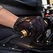 WARMEN Classic Men's Leather Driving Police Tactical Short Wrist Length Gloves Simple Style