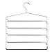 Honey-Can-Do HNGT01202 Five-Tier Swinging Arm Pant Rack Black, 2-Pack