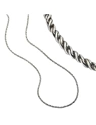 925 Silver Oxidized Rope Chain-1.8mm 18 , 20 or 24 IN