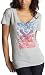 Zoo York Junior's "Face Lift" V-Neck Tee,Heather Gray,Medium