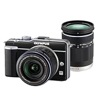 Olympus PEN E-PL1 12.3MP Live MOS Micro Four Thirds Interchangeable Lens Digital Camera with 14-42mm f/3.5-5.6 Zuiko Digital Zoom Lens & Olympus M.Zuiko Digital ED 40-150mm f/4.0-5.6 Lens (Black)