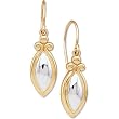 14K Two-Tone Gold Earrings