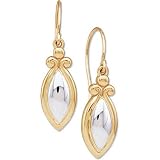 14K Two-Tone Gold Earrings