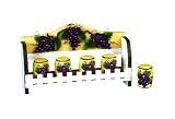 KITCHEN 5PC SPICE RACK, TUSCANY WINE 3D DECOR
