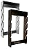 Skate Board Rack, Wall Mounted, 4 Slot, Carbon Fibre Graphics