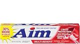 Aim Gel Whitening Red Toothpaste For Anticavity Protection - 6 OZ