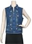 Alfred Dunner Rhapsody Embroidered Vest Denim 10P