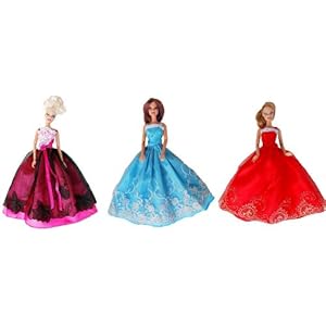 Barbie Doll Dresses - The Fairy Tale Collection (3 Dress Set) - DOLLS NOT INCLUDED Barbie Doll Dresses - The Fairy Tale Collection (3 Dress Set) - DOLLS NOT INCLUDED