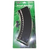 JBU International SDJBI04C Black Plastic 550 Round High Capacity Airsoft MIL47U Magazine with Roll-up