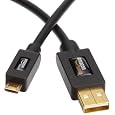 AmazonBasics USB Cable - 2.0 A Male to Micro B (6 Feet / 1.8 Meters)