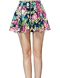 Elf Sack Womens Summer Skirt Printing Palace Flavor XX-Large Size Blue