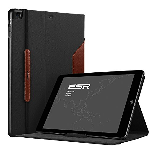 iPad Air Case, ESR Intelligent Series Folio Stand Case with Auto Wake/ Sleep Function [Business Style Case] for iPad Air (Brown)