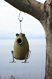 New Ancient Graffiti Toad Birdhouse Green Natural Materials And Eco-Friendly Principles