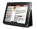 K-TEKH Apple iPad Black PU Leather Stand Cover Case PLUS FREE  SCREEN PROTECTOR - Special One Time Opening Offer