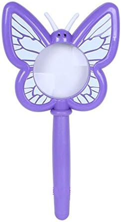 Walke Cute Cartoon Magnifier Magnifying Glass for Kid's Children (Butterfly)