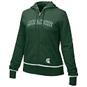 Nike Michigan State Spartans Ladies Green Classic Full Zip Hoody Sweatshirt