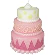 3 Tier Celebration Cake Candle - Refillable