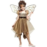 Metallic Copper Fairy Child Costume