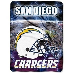 San Diego Chargers 60x80 Aggression Raschel Throw