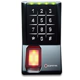 e-DATA 401ADU-BK Fingerprint Biometric Security Keyless Door Entry, Standalone Indoor Outdoor Professional Grade, Black