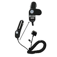 AT&T OEM Vehicle Car Charger with Extra USB Port for AT&T Sprint Verizon Apple iPhone 3G 3GS 4 4G 4S Cell Phone