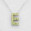Necklace With 3.00ctw Genuine Peridots Crafted in 925 Sterling silver. Total item weight 5.5g Length 16in