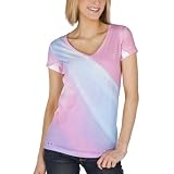 Converse® One Star® Womens Graphic Tee - Pink/Blue&nbsp;