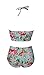 Dosoni Women's Vintage Style Floral High Waisted Bikini Sets