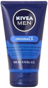 Nivea for Men Face Wash Cleans and Moisturizing with Menthol and Vitamin E, 5 Ounce Tube