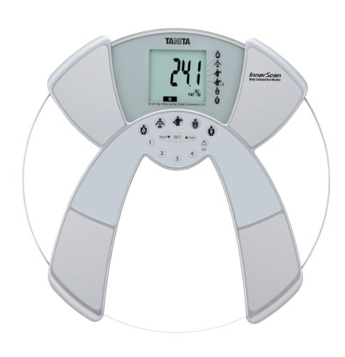 Tanita BC-532 Innerscan Körperanalysewaage aus Glas, rund