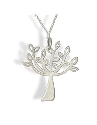 Tree of Life Pendant Necklace, Sterling Silver, 18" Length