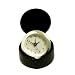 Traditional Leather Travel Alarm Clock, Black