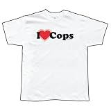 I Love Cops T-Shirt Funny Shirt