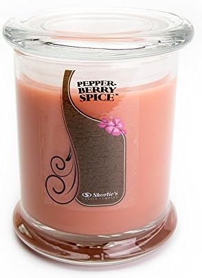 Pepperberry Spice Candle - Medium Red 10 Oz. Highly Scented Jar Candle - Made with Natural Oils - Incense & Earth Collection