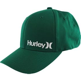 Hurley FlexFit Corp Green Twill Hat/Cap