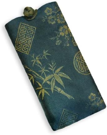 Silk Eyeglass Pouch (Moroccan Blue)