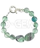 Oval & disc Fluorite Bracelet