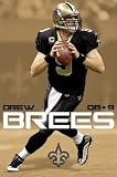 (22x34) New Orleans Saints (Drew Brees with Football) Sports Poster Print