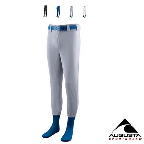 Baseball/Softball Pants 2-Button/Zipper Fly, Belt Tunner Loops - Double Layer/100% Polyester Knit (8 Youth/Adult Sizes)
