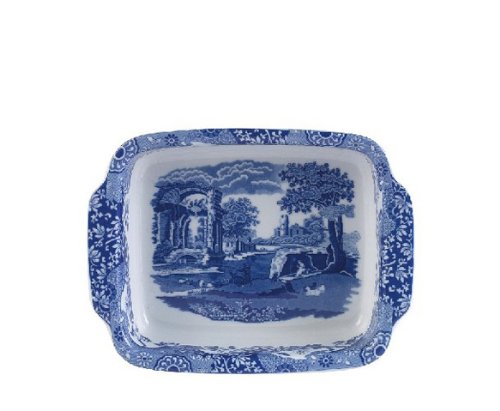 Spode Blue Italian Rectangular Baker - 12
