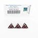 Silver Volcano Elemental Dice Silver Numbers D4 16mm Pack of 3 Wondertrail WKP13070E3