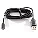HTC OEM Micro-USB Data Charging Cable for HTC One M8 and Other Smartphones - Non-Retail Packaging - Black