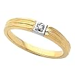 14K Two-Tone Gold Diamond Promise Ring - 0.02 Ct.