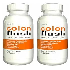 Colon Flush Internal Cleanse Formula, 90 caps (2 BOTTLES)