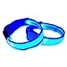 LED Sports Safety Armband – Safety and Visibility for Running, Cycling or Walking at Night – Flashing or Steady Light – Set of 2 Blue